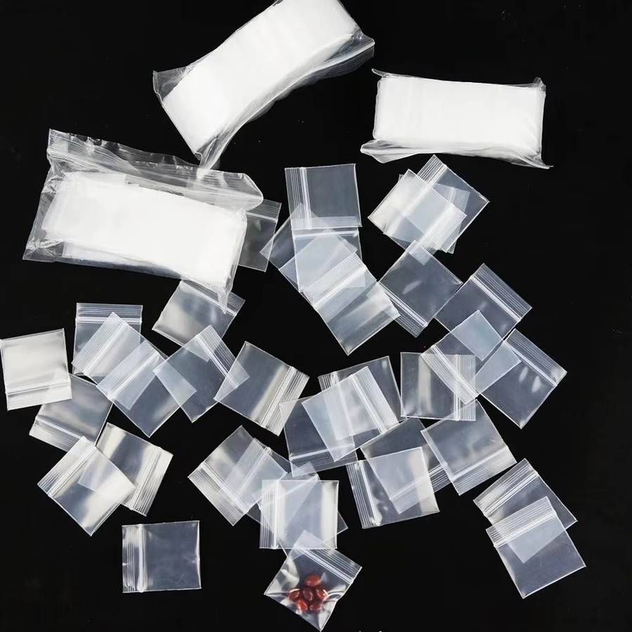 1000 Stück Transparente PE Druckverschlussbeutel Wiederverwendbare Mini Zipper Bags aus Kunststoff - Bild 5