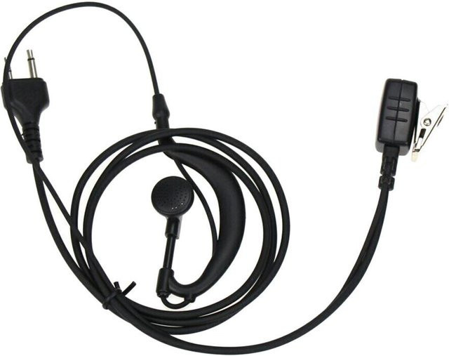 Midland G-Form Clip-Ohr-Headset In-Ear Ohrhörer mit PTT in Schwarz für GXT255 GXT250 GXT400 GXT444 GXT450 GXT500 Funkgeräte - Bild 1