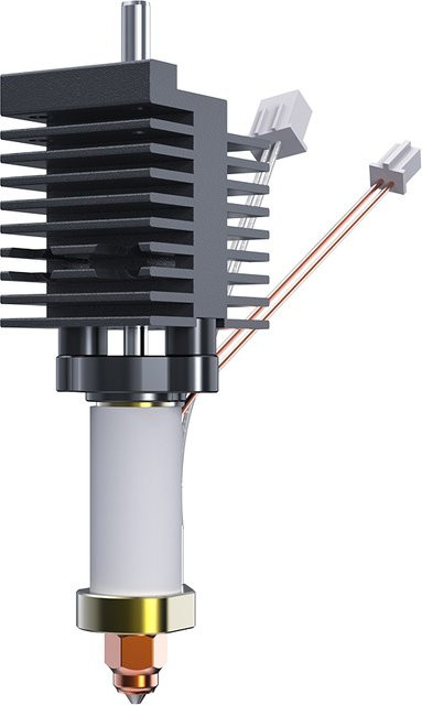 Creality K2 Pro Keramik-Heizblock-Set mit Schnellwechsel-Düse für bis zu 300 °C in Schwarz - Bild 1