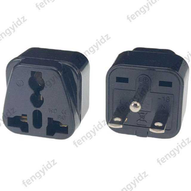 Fengyidz Elektrischer T-Typ Netzstecker NEMA 6-15P 250 V 15 A Universal Reiseadapter für USA, Kanada und Japan, Schwarz - Bild 1