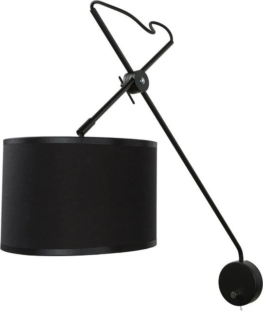 Licht-Erlebnisse Moderne LED Wandleuchte mit Schalter und Höhenverstellung in Schwarz und Gold/Messing - Bild 1