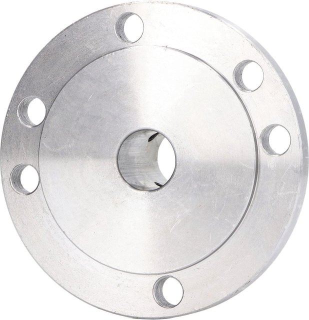 Koogeelife Planscheibe aus hochmanganhaltigem Stahl für Stahldrehbänke, Farbe: Silber, Durchmesser: 100 mm, Bohrungen: 25 mm und 14 mm, passend für K11 100, K12 100 und K72 100 - Bild 1