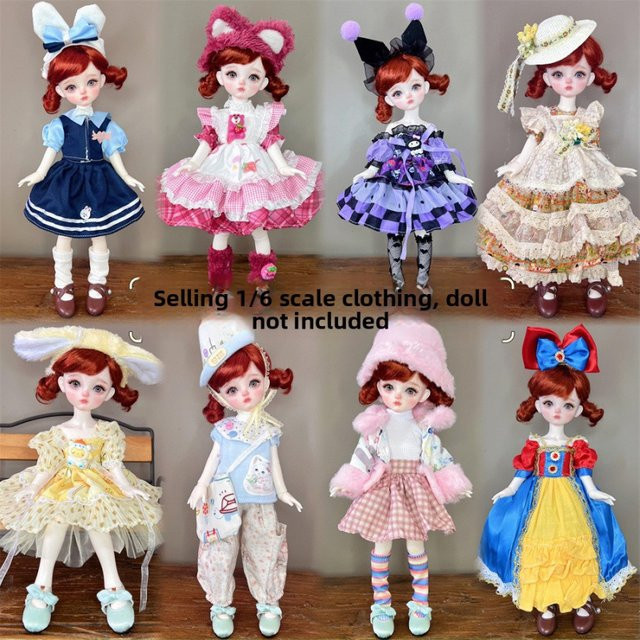 GIHOO Puppenkleidung Mori-Stil, Cartoon-Lolita-Kleid, 30 cm, Zubehör - Bild 1