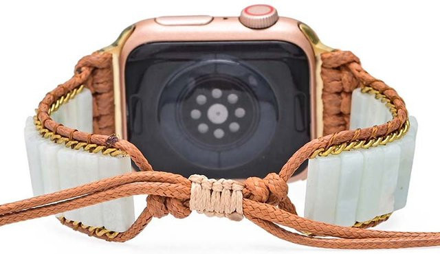 Armband für Apple Watch, Naturstein, Perle, Weiß, Damen - Bild 1
