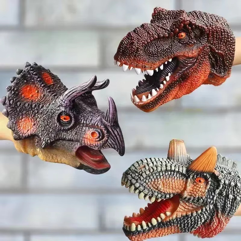 JL FASHION Handpuppen Dinosaurierkopf, T-Rex, Plüsch / Textil - Bild 2