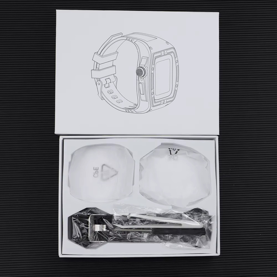 FancyWrist Uhrenarmband Silikon, Transparentes Glacier-Gehäuse-Modifikationsset, Apple Watch Ultra 2 49 mm 45 mm 44 mm, Iwatch Serie 9 8 7 6 SE 5 4 - Bild 2