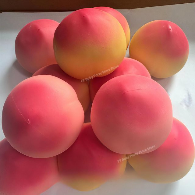 A Family Of Home Textiles Pfirsich Frucht Squishy Spielzeug, mit Sound - Bild 1
