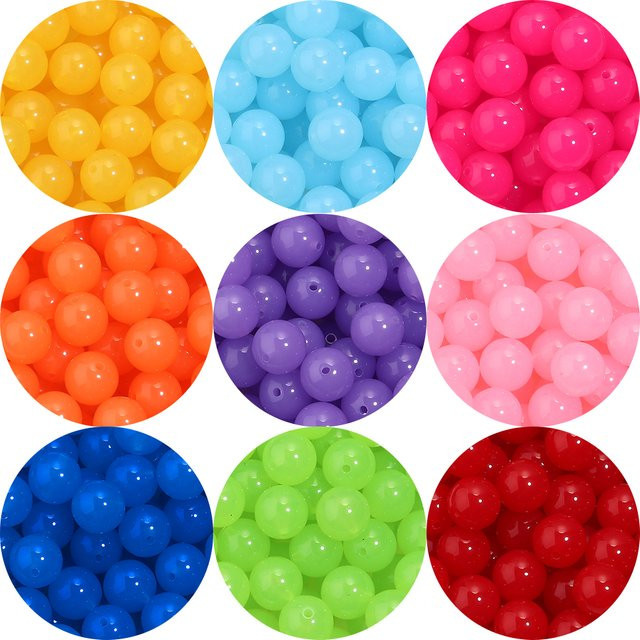 Linsoir Beads Perlen, Acryl, 16mm, Bunt, Runde Spacer, Unisex - Bild 1