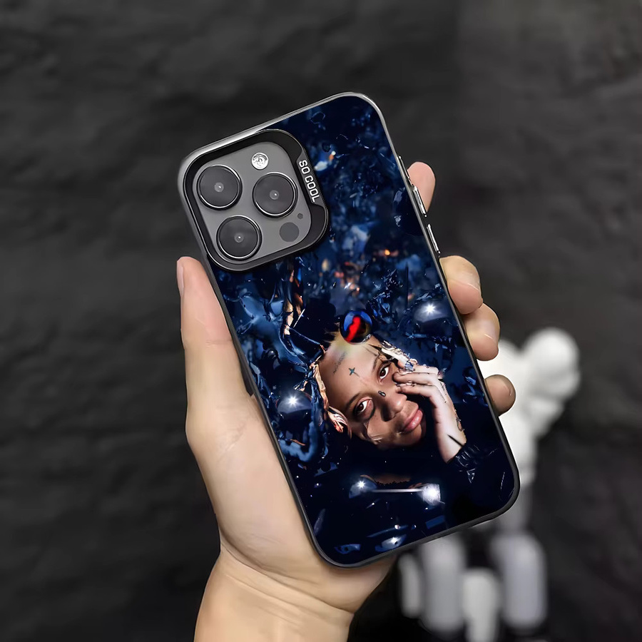 R-ReddS Handyhülle im Rapper T-Trippie Design für iPhone 11 bis iPhone 17 Modelle, IMD Color Cover, Multicolour - Bild 3