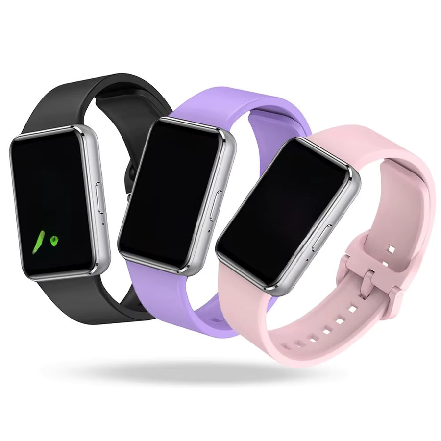 Uhrenarmband Silikon, Schwarz, Samsung Galaxy Fit 3, Unisex - Bild 6