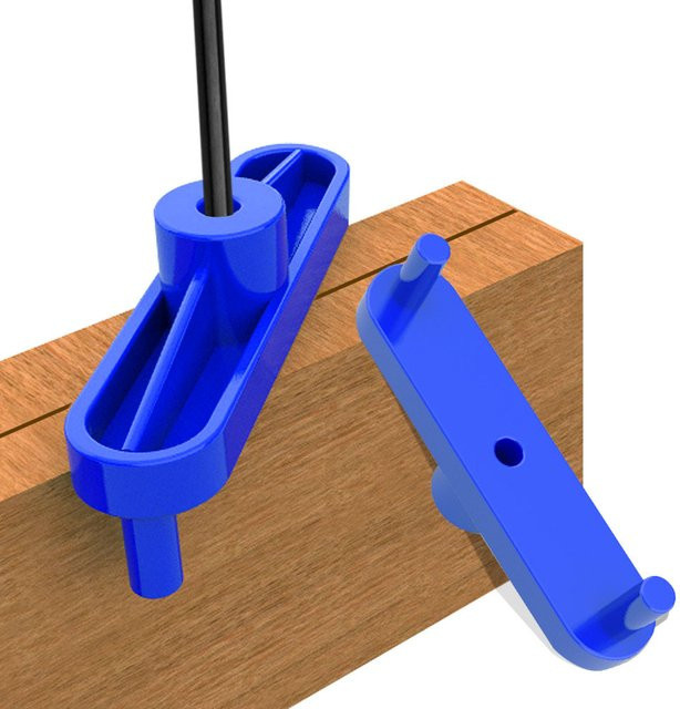 FNICEL Center Finder Line Scriber 3,62 Zoll Center Marking Gauge für Holzbearbeitung in Blau - Bild 1