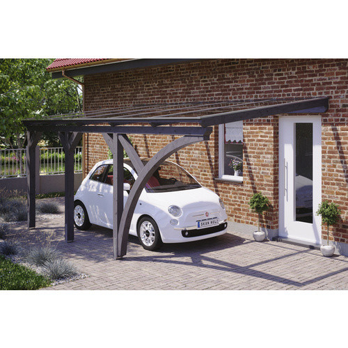 Skan Holz Carport Eifel in Schiefergrau B/T: 300 x 541 cm, Höhe: 262 cm - Bild 4