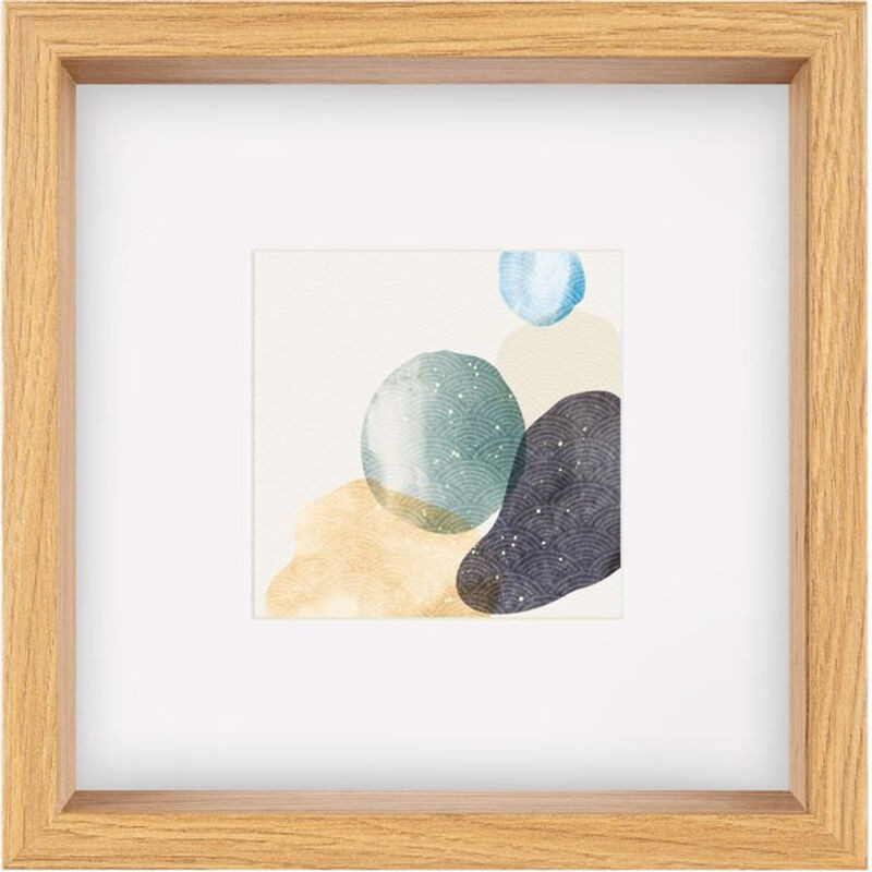 Walther Design Shape 3D Holzrahmen Eiche mit Passepartout, quadratisch, B/T/H: 25 x 25 x 25 cm - Bild 1