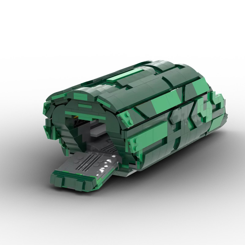 SixBricks MOC Stargateed Transport Pfütze Jumper Raumschiff, Bausteine Set - Bild 2