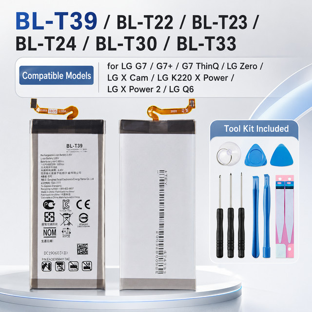 LG BL-T39 Li-Ionen-Handy-Akku 3,85V für LG G7 ThinQ Q6 Zero X Power 2 K20 X Cam - Bild 1