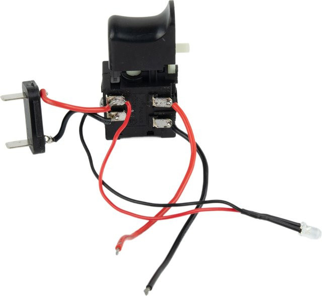 Elektrischer Druckknopf-Schalter für elektrische Bohrer mit Staubschutz und Geschwindigkeitsregelung, 7,2 V - 24 V, Schwarz - Bild 1