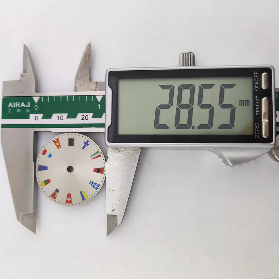 OUMASHI Zifferblatt, 28,5 mm, Weiß, NH35/36-Uhrwerk - Bild 2