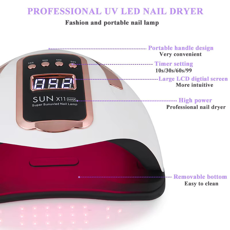 TFSCLOIN SUN X11MAX UV LED Nagellampe, 90 LEDs, Unisex - Bild 3