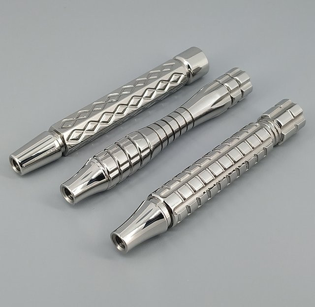 Dscosmetic Spiral 316 Edelstahl-Sicherheitsrasierergriff, Unisex - Bild 1