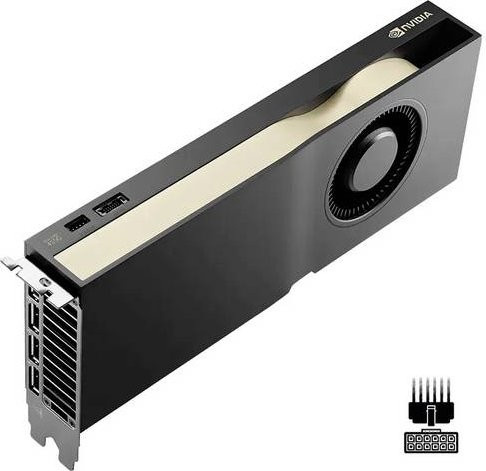 Nvidia RTX PRO 4500 Blackwell Grafikkarte in Schwarz mit 32 GB GDDR7-RAM und PCIe x16 Anschluss sowie DisplayPort - Bild 1