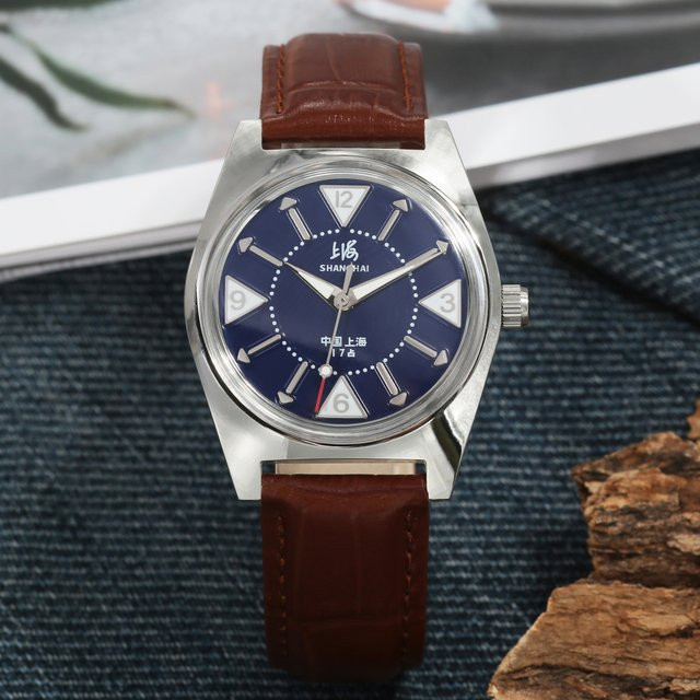 HEIMDALLR Analoguhr, Handaufzug, Edelstahl, 36 mm, Herren, Blau - Bild 1