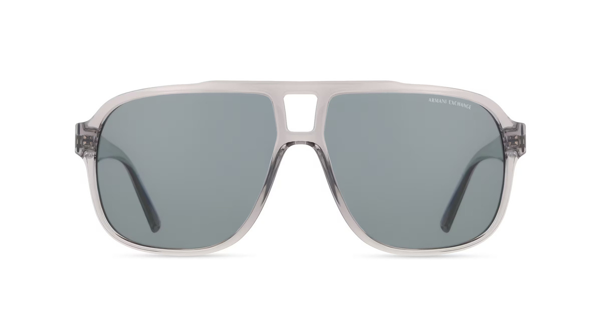 Armani AX4104S Sonnenbrille, Vollrand, Eckig, Kunststoff, Herren, Grau - Bild 1