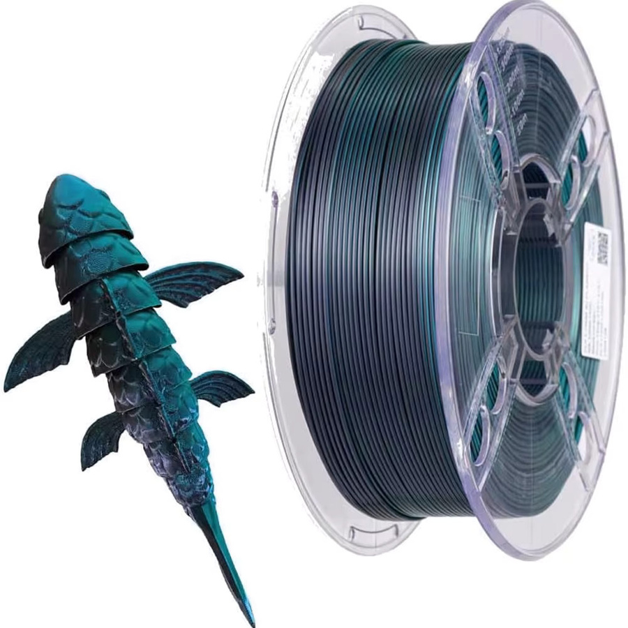 3D Maliang PLA Seide Filament 1,75mm für FDM 3D-Drucker in Schwarz und Grün - Bild 2