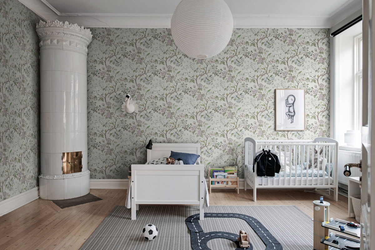 Rebel Walls Tapete Petit Flora in Pearl mit botanischem Vintage-Blumenmuster in Weiß, Beige und Pink - Bild 2