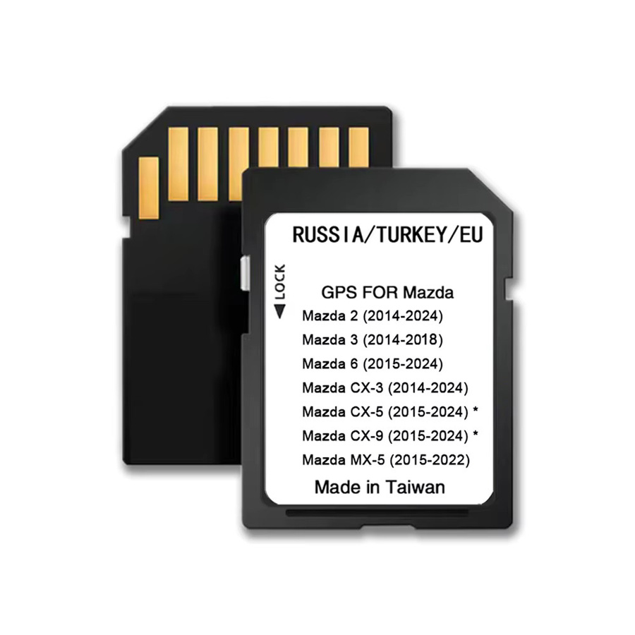 AOLAISTAR GPS SD-Karte für Mazda 2 3 6 CX3 CX5 CX9 MX5 mit EU-Navigationskarten Update 2024-Version in Schwarz - Bild 7