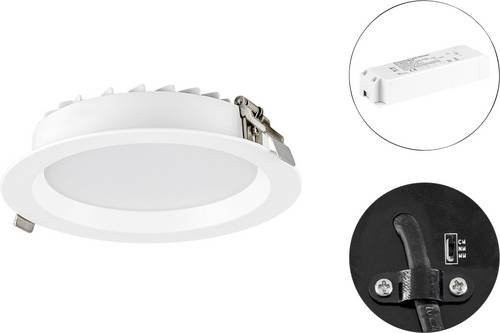 EVN LD54250125 LED-Einbaustrahler in Weiß, dimmbar, rund - Bild 1