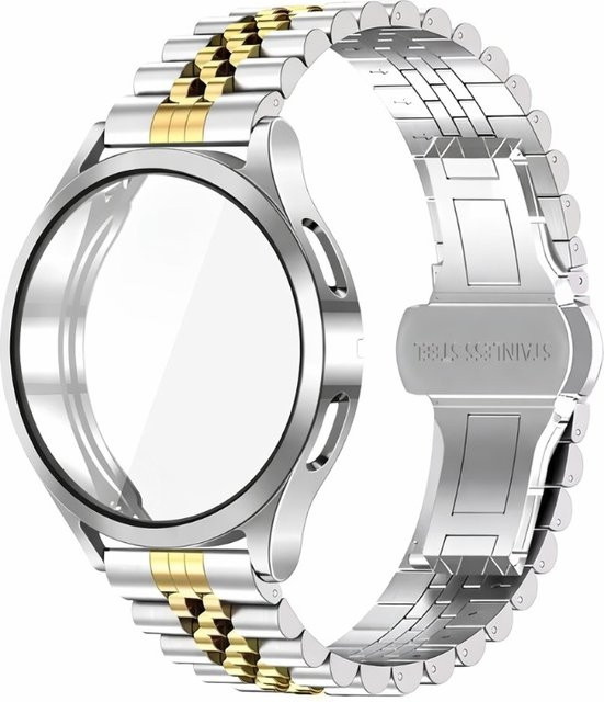 TINUORA Uhrenarmband Edelstahl, Bicolor, für Samsung Galaxy Watch - Bild 1