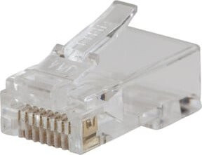 Klein Tools RJ45 Pass-Thru CAT5e Ethernet LAN Datenstecker, 10-teilig, transparent - Bild 1