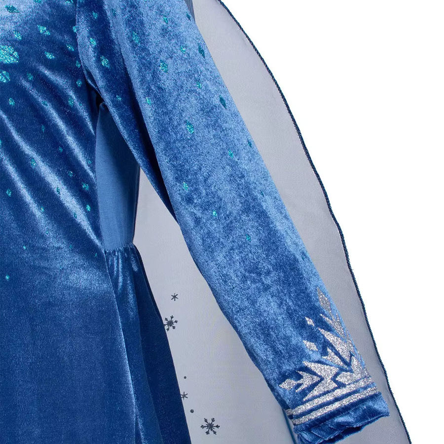 TONGTONGMI Die Eiskönigin Elsa Prinzessin Kleid, Kostüm, Blau - Bild 2