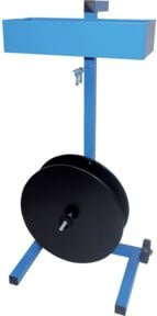 Fahrbarer Abrollwagen für Fadenspulen 13/16mm von Banholzer & Wenz in Blau - Bild 1