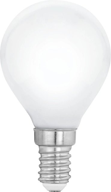 Eglo LED Leuchtmittel E14 Globeform in Weiß mit warmweißem Licht und 4,5 W - Bild 1