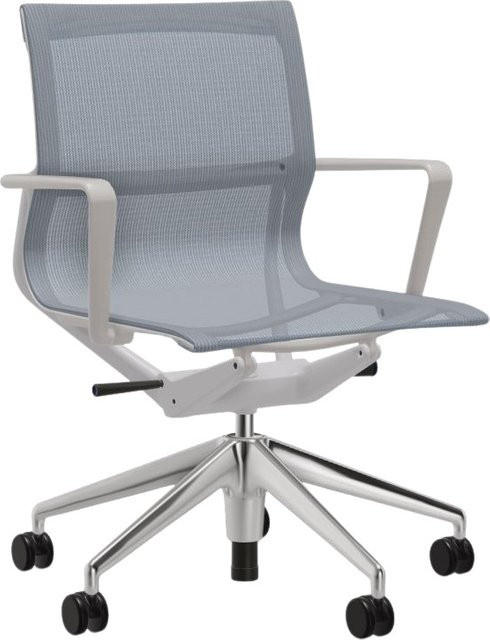 Vitra Physix Bürodrehstuhl mit Fünfstern Untergestell in Blau aus High-Tech-Textil - Bild 1