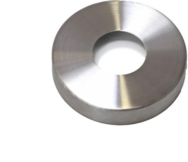 Abdeckrosette Dieda aus Edelstahl in Silber, Rund, Durchmesser: 10 cm - Bild 1