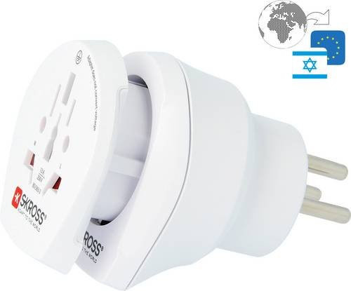 Skross Reiseadapter 1.500216-E von Typ CO auf ISR in Weiß - Bild 1