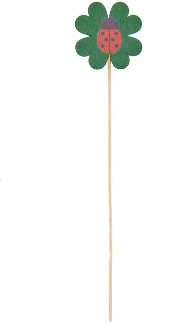 Rico Design Holz-Stecker Kleeblatt für die Tischdekoration Höhe: 24,8 cm - Bild 1