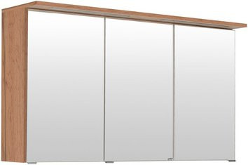 HELD MÖBEL 3D-Spiegelschrank Bologna mit LED-Beleuchtung und Glastüren, Mehrfarbig, B/H/T: 120 x 66 x 20 cm - Bild 1