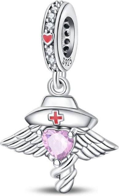 Charms 925 Silber, Perle, Zirkonia, Damen - Bild 1