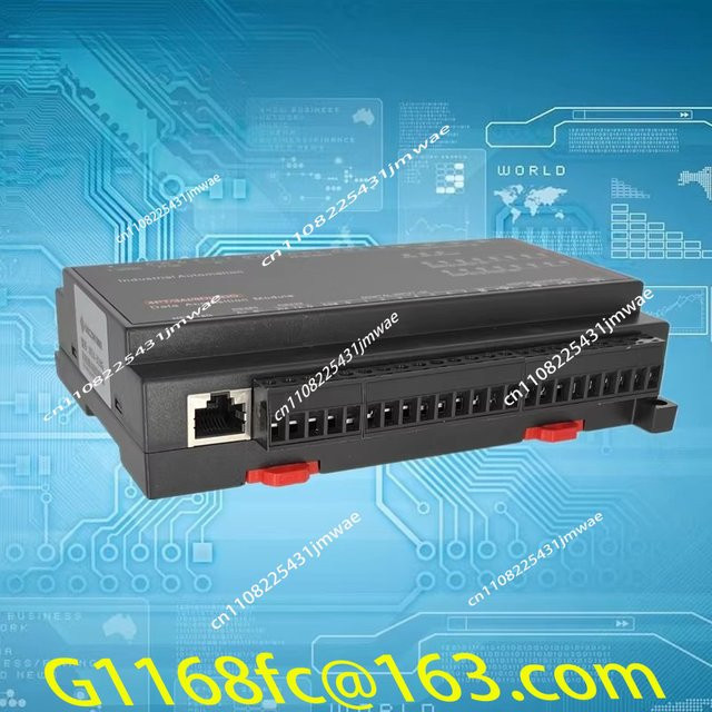 MLHJ Modbus-Modul 8-Kanal PT100 Temperaturerfassung mit 8-Kanal-Analogeingang und 8-Kanal-Digitalschalter-Eingang in Schwarz - Bild 1