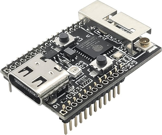 ESP32-C6 RISC-V 32-Bit Entwicklungsboard mit Wifi6, Bluetooth und RGB LED, 4 MB Flash, USB Typ-C, Schwarz - Bild 1