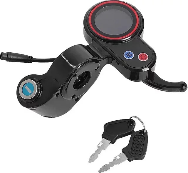 Hitway 6-poliges LCD-Display für H5 Kickscooter, Elektroroller-Instrumenten-Armaturenbrett Zubehör, Schwarz - Bild 1