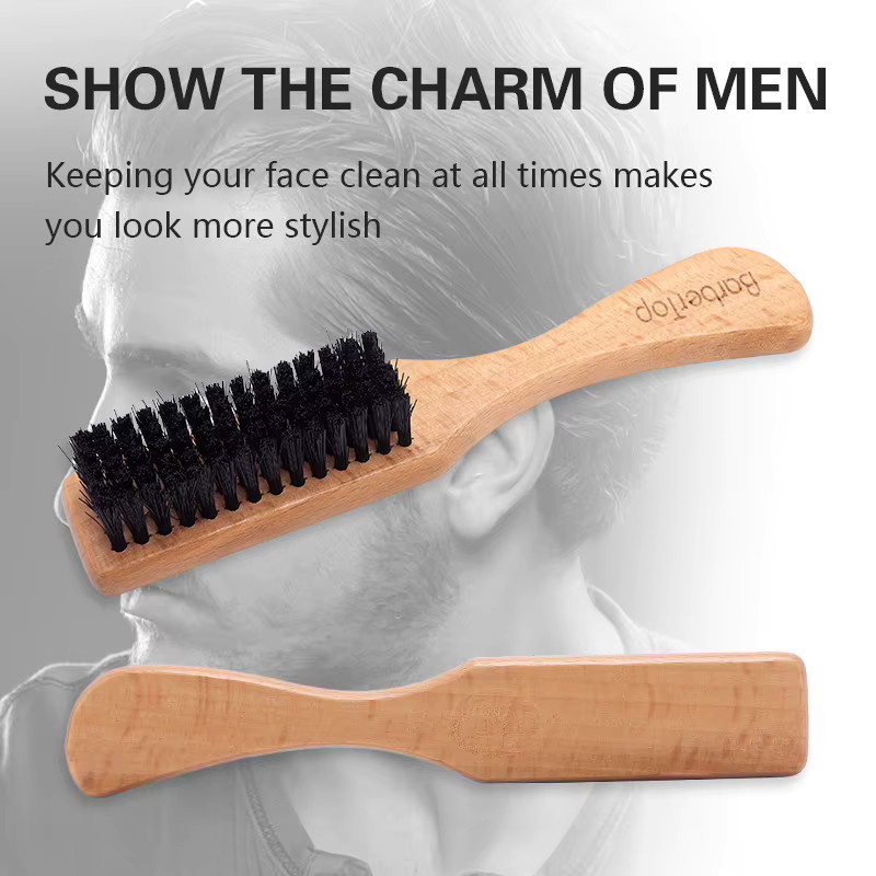 WANGDA PROFESSIONAL Bartbürste und Haarbürste für Herren - Bild 4