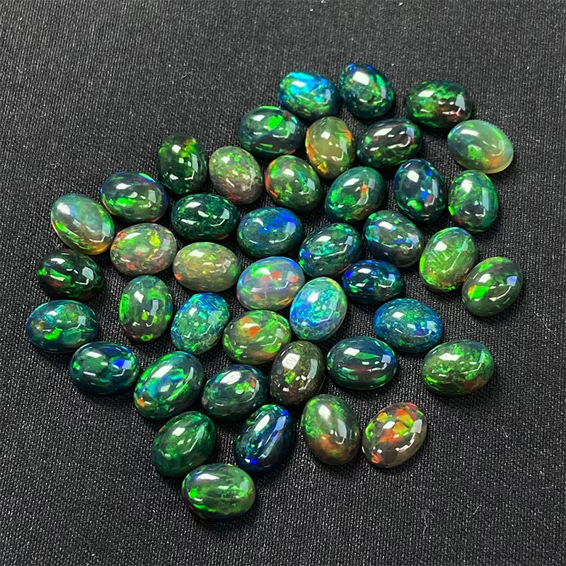 CKNZ Opal, Schwarz, Oval, Lose Steine - Bild 2
