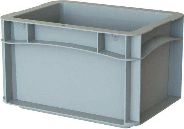 Eurobox-System Box Vollwand Grau B: 30 cm, T: 20 cm, H: 17 cm - Bild 1