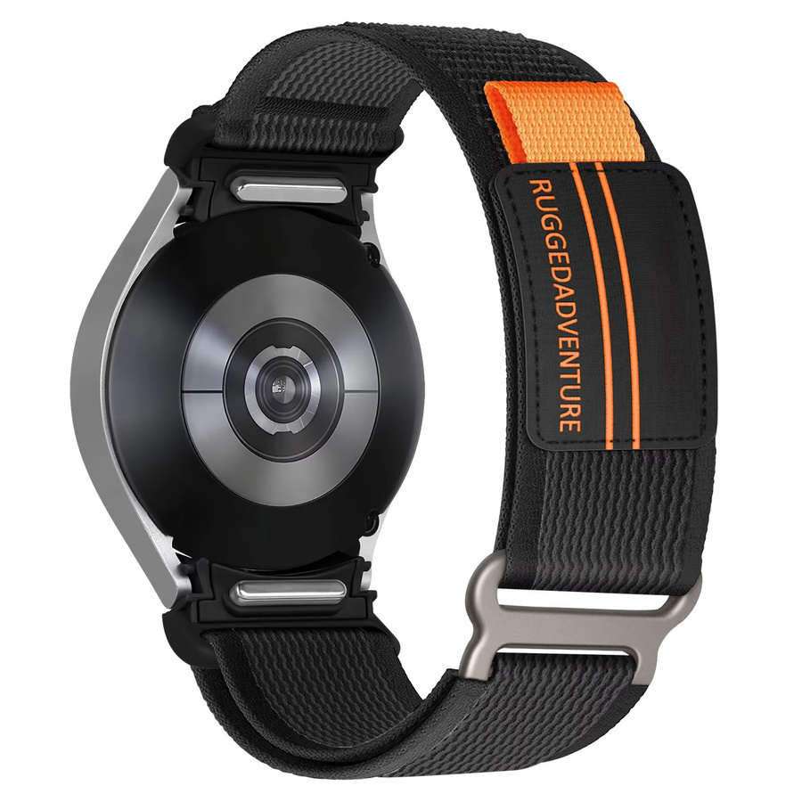 Uhrenarmband Nylon, Schwarz, Samsung Galaxy Watch 6 4 Classic 5 Pro, Unisex - Bild 5