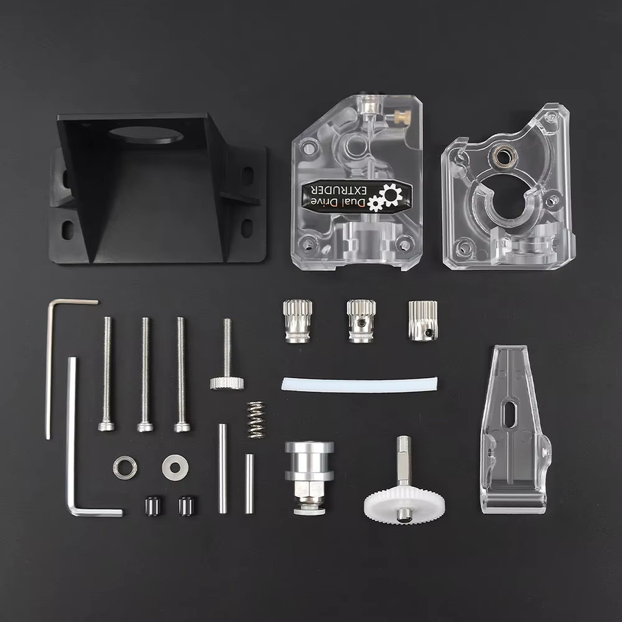 JINGLIN VORON MK8 Extruder-Klon Dual-Drive-Extruder Upgrade in Silber für 1,75mm Filament, kompatibel mit CR10, Ender 3 und CR6 SE - Bild 3