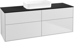 Villeroy & Boch Finion Waschtischunterschrank Wandmontiert, Blau und Weiß Lackiert, B: 160 cm, T: 50,1 cm, H: 60,3 cm - Bild 1